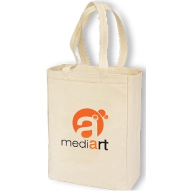 Canvas Gusset Shopping Tote Bag