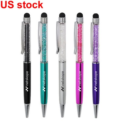 Crystal Ball Pen With Stylus