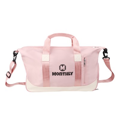 26L Gym Dry Wet Separated Duffle Bag W/ Shoe Compartment