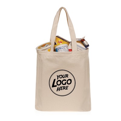 Canvas Grocery Bags with 22" Handles, 10oz