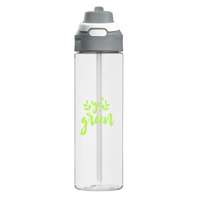 28 oz Iris Recycled PET Flip Straw Bottle