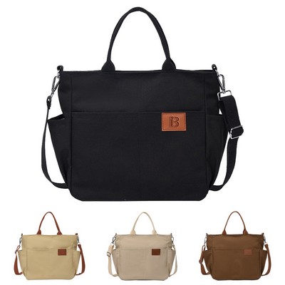 Reusable Canvas Tote Bag w/ Adjustable Strap