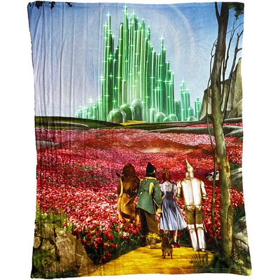 Plush Velvet Throw Blanket Sublimated Edge to Edge