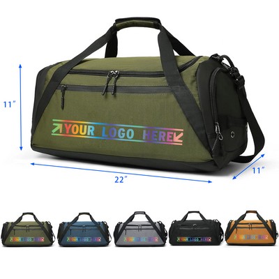 Duffle Bag With Shoe Compartment Wet Pocket
