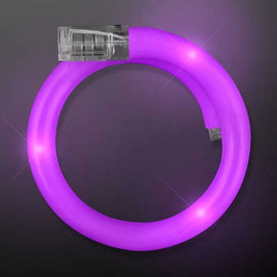 Purple Light Up Tube Wrap Bracelets - BLANK