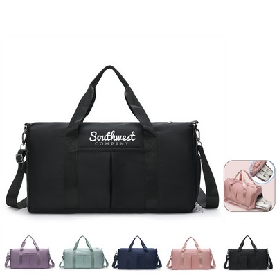 Oxford 35L Travel Duffel Bag with Shoe Compartment