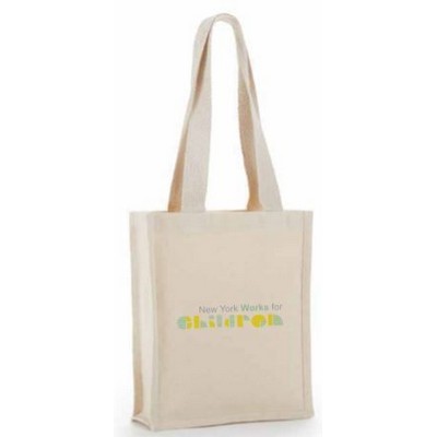 10 Oz. Heavy Cotton Canvas Tote w/Gusset (15"x12"x4")